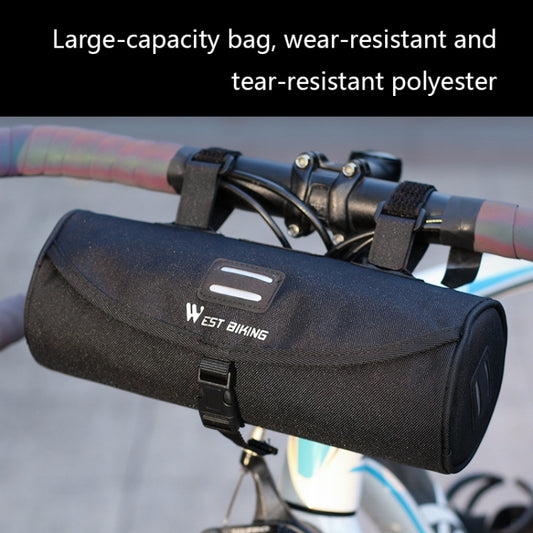 WEST BIKING YP0707247 Cycling Crossbeam Handle Drum Bag(Black) by WEST BIKING