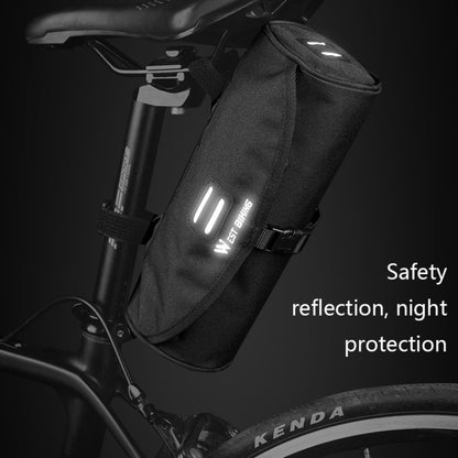 WEST BIKING YP0707247 Cycling Crossbeam Handle Drum Bag(Black) by WEST BIKING