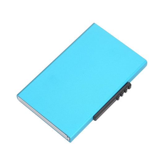 RFID Anti-Theft And Anti-Magnetic Aluminum Alloy Credit Card Case(Blue) - Antimagnetic RFID Package by buy2fix | Online Shopping UK | buy2fix