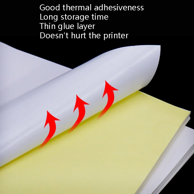 100 Sheets A4 Non-Adhesive Print Paper Blank Writing Adhesive Laser Inkjet Print Label Paper(Glossy) by buy2fix