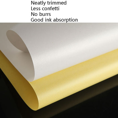100 Sheets A4 Non-Adhesive Print Paper Blank Writing Adhesive Laser Inkjet Print Label Paper(Glossy) by buy2fix