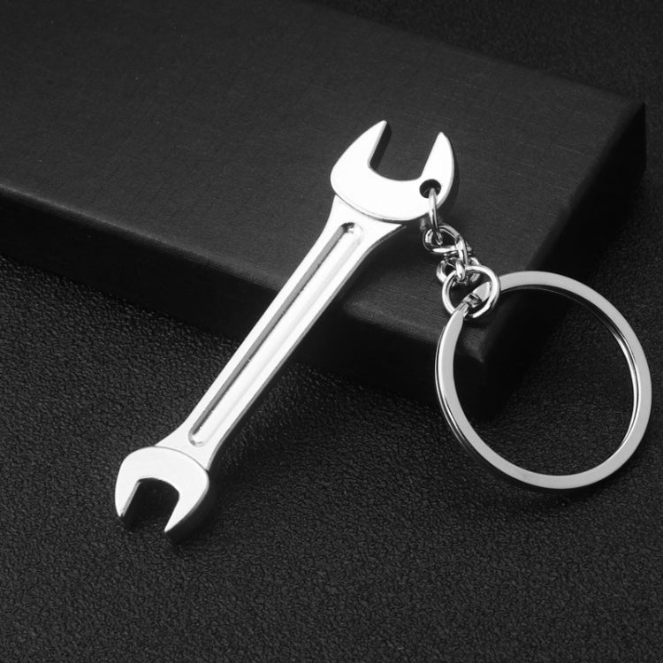 10 PCS Tool Metal Keychain Car Key Ring Pendant, Colour: H-395 Double Head Wrench by buy2fix