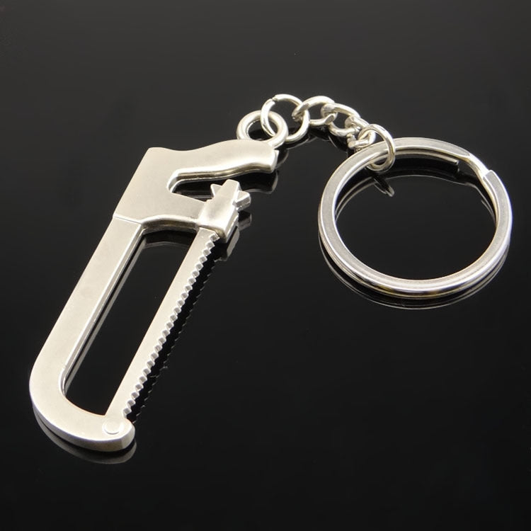 10 PCS Tool Metal Keychain Car Key Ring Pendant, Colour: H-402 Hand Saw by buy2fix