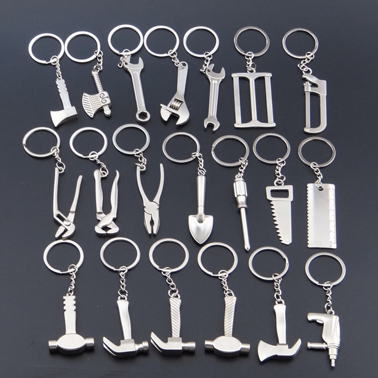 10 PCS Tool Metal Keychain Car Key Ring Pendant, Colour: X-396 Vise by buy2fix