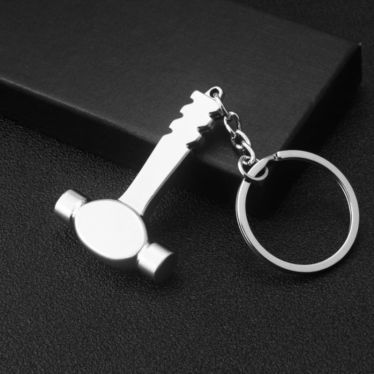 10 PCS Tool Metal Keychain Car Key Ring Pendant, Colour: H-387 Hammer by buy2fix