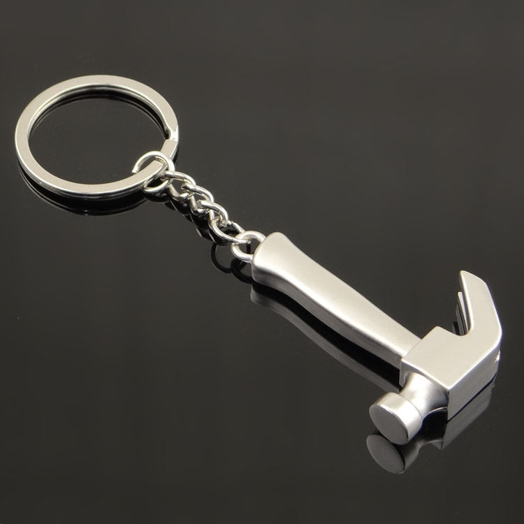 10 PCS Tool Metal Keychain Car Key Ring Pendant, Colour: H-390 Glossy Sheep Angle Hammer by buy2fix