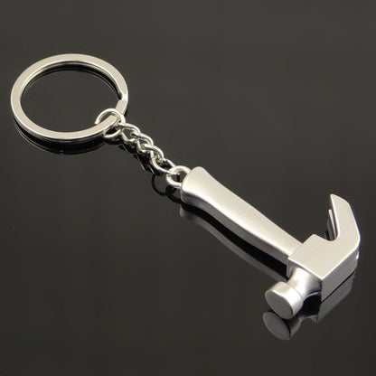 10 PCS Tool Metal Keychain Car Key Ring Pendant, Colour: H-390 Glossy Sheep Angle Hammer by buy2fix