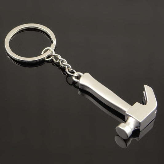 10 PCS Tool Metal Keychain Car Key Ring Pendant, Colour: H-390 Glossy Sheep Angle Hammer by buy2fix