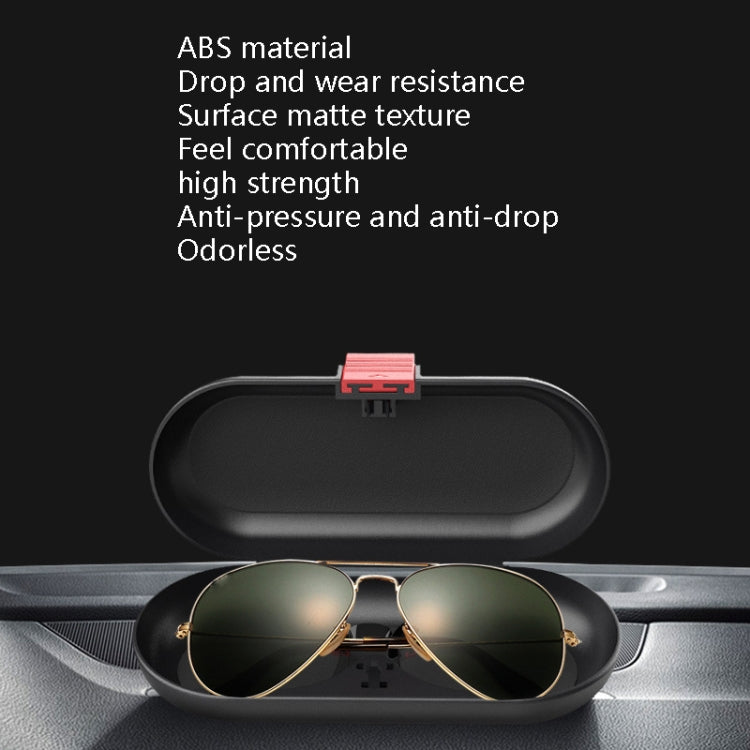 Car Glasses Case Multi-Function Automobile Inner Visor Storage Card(Black) by buy2fix