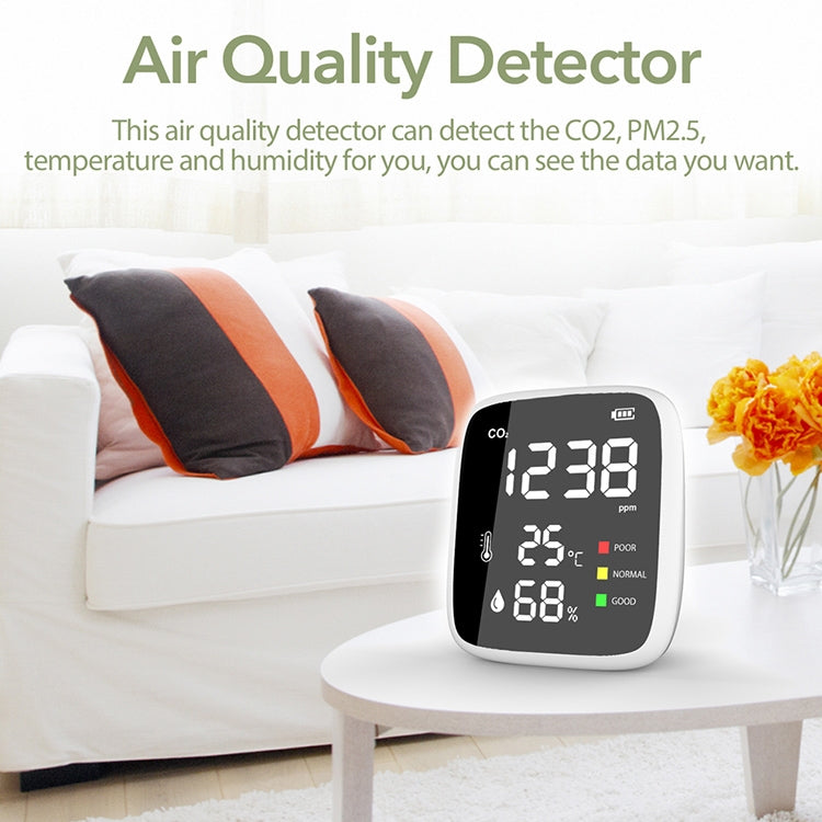DM1308B Carbon Dioxide Detector Concentration Monitor with LED Display - Smoke Gas Detector by buy2fix | Online Shopping UK | buy2fix