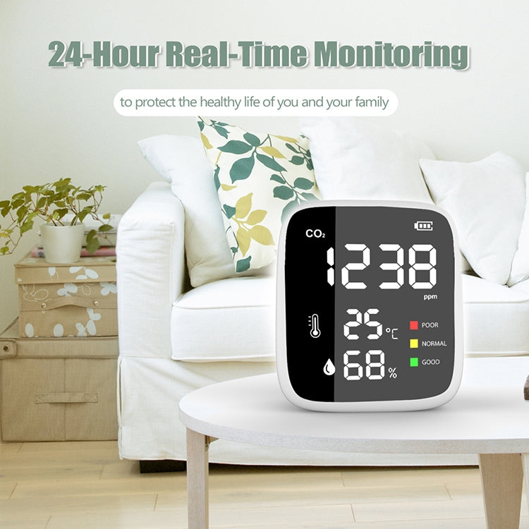 DM1308B Carbon Dioxide Detector Concentration Monitor with LED Display - Smoke Gas Detector by buy2fix | Online Shopping UK | buy2fix