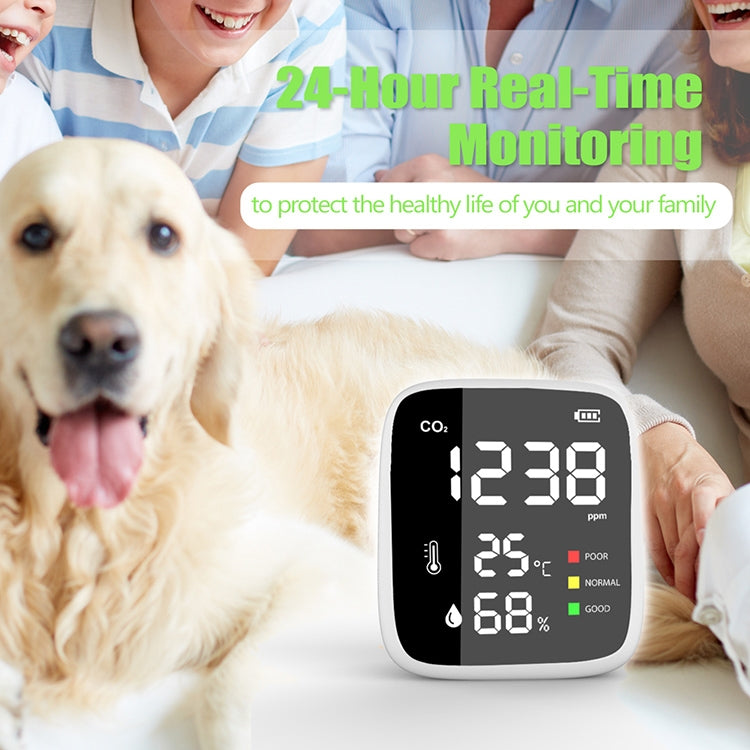 DM1308B Carbon Dioxide Detector Concentration Monitor with LED Display - Smoke Gas Detector by buy2fix | Online Shopping UK | buy2fix