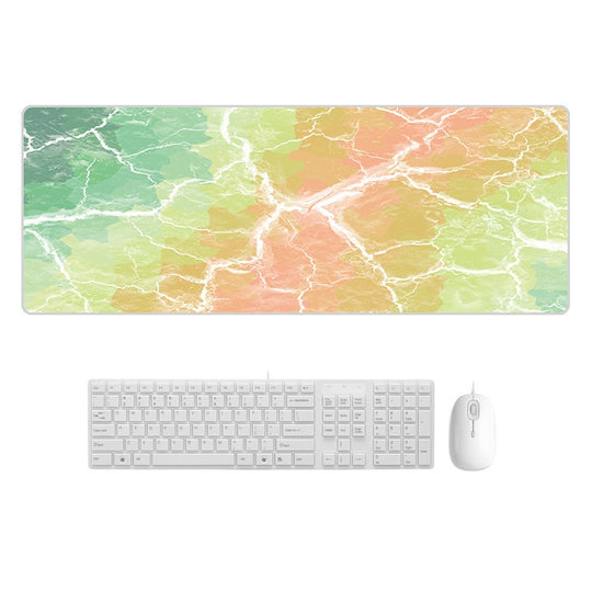 300x800x4mm Marbling Wear-Resistant Rubber Mouse Pad(Rainbow Marble)
