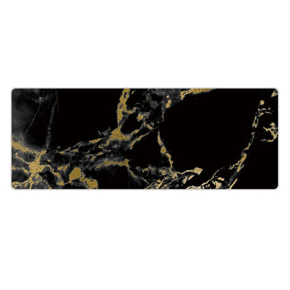 400x900x5mm Marbling Wear-Resistant Rubber Mouse Pad(Black Gold Marble) by buy2fix