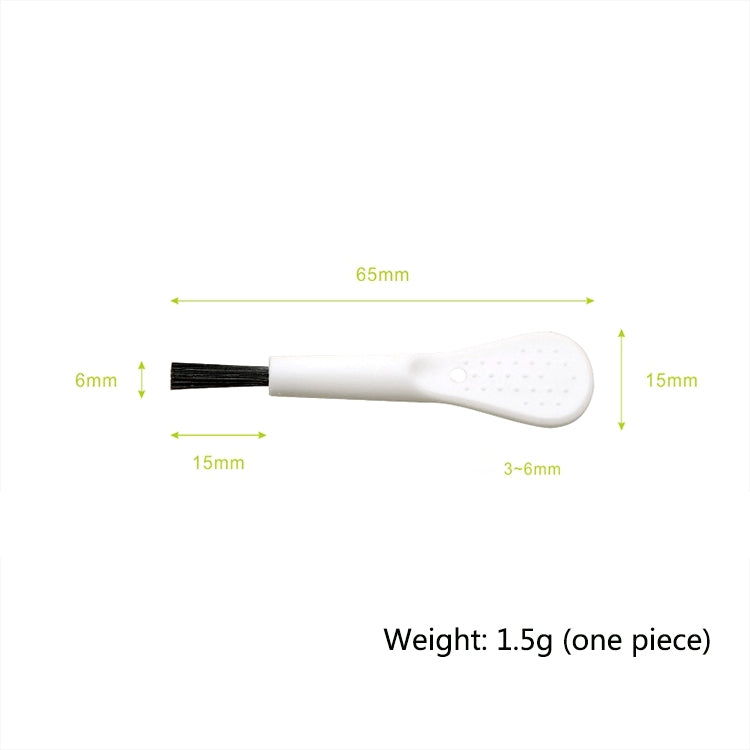 100 PCS ZX-008 Plastic Mini Brush Mobile Phone Screen Mosquito Killer Lamp Humidifier Keyboard Cleaning Brush(Black Handle Black Hair) by buy2fix