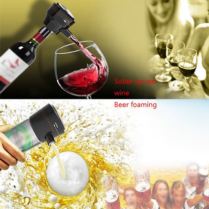 IDC002 Ultrasonic Electronic Waken Smart Beer Bubbler(Classic Black) - Gadgets by buy2fix | Online Shopping UK | buy2fix