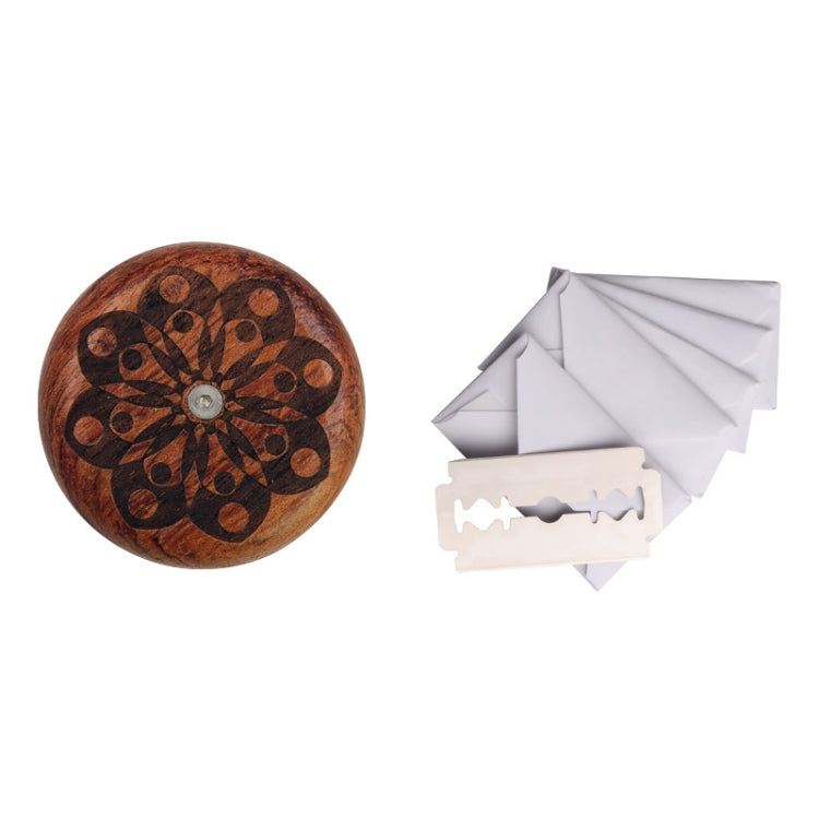 Bread Baguette Round Knife Wooden Double-Sided Bread Trimming Knife With 5 Blades, Specification: Pattern 6 - Gadgets by buy2fix | Online Shopping UK | buy2fix