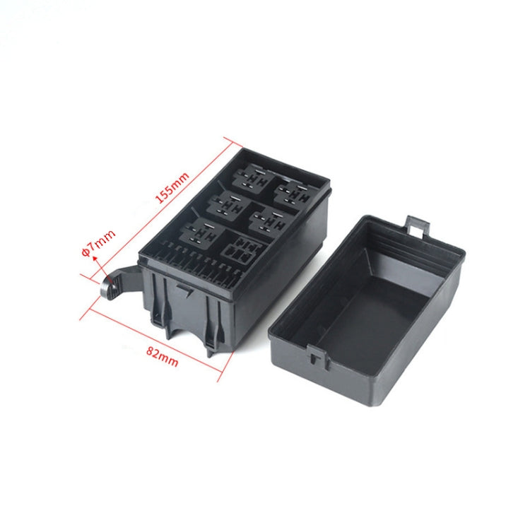 Car Modified 6-Way Insurance Box Total Control Plastic Shell Junction Box - Fuse by buy2fix | Online Shopping UK | buy2fix