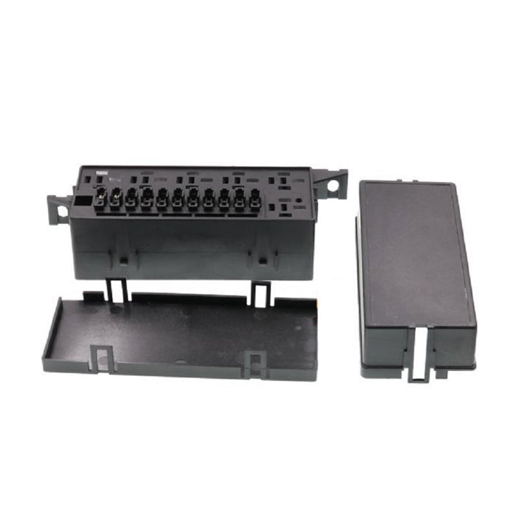 Car Modified 12V / 4Pin / 40A Black Shell 11-Way Fuse With 6-Way Relay Car Machine Cabin Link Inner Cassette Seat - Fuse by buy2fix | Online Shopping UK | buy2fix