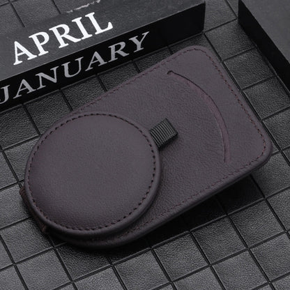 538 Car Glasses Clip Car Sun Visor Card Storage Clip(Brown) by buy2fix