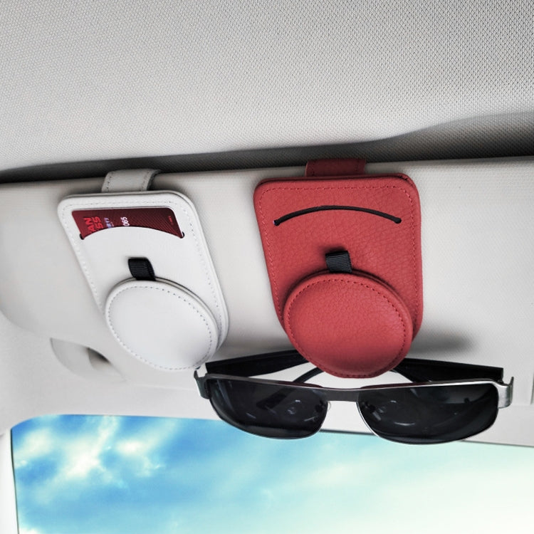 538 Car Glasses Clip Car Sun Visor Card Storage Clip(Brown) by buy2fix