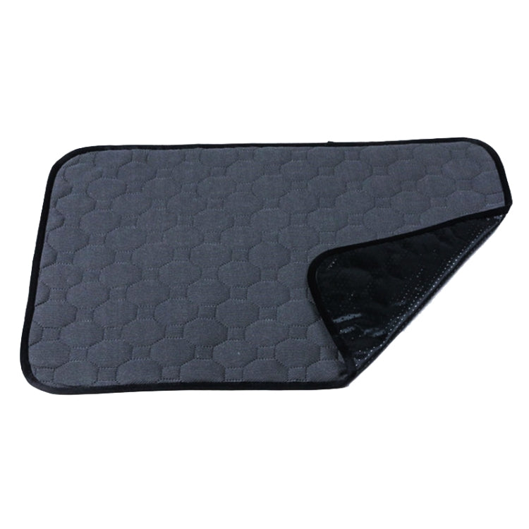 67x50cm Car Pet Injection Pad Waterproof Pad Cat Dog Sofa Waterproof Diapholic Carpet Water Absorbing Pad(Gray) by buy2fix