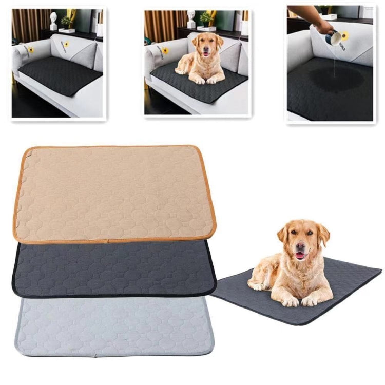 67x50cm Car Pet Injection Pad Waterproof Pad Cat Dog Sofa Waterproof Diapholic Carpet Water Absorbing Pad(Beige) by buy2fix