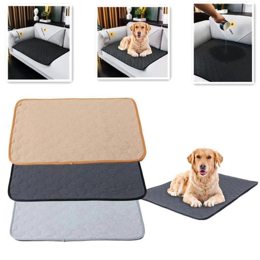 100x67cm Car Pet Injection Pad Waterproof Pad Cat Dog Sofa Waterproof Diapholic Carpet Water Absorbing Pad(Gray) by buy2fix
