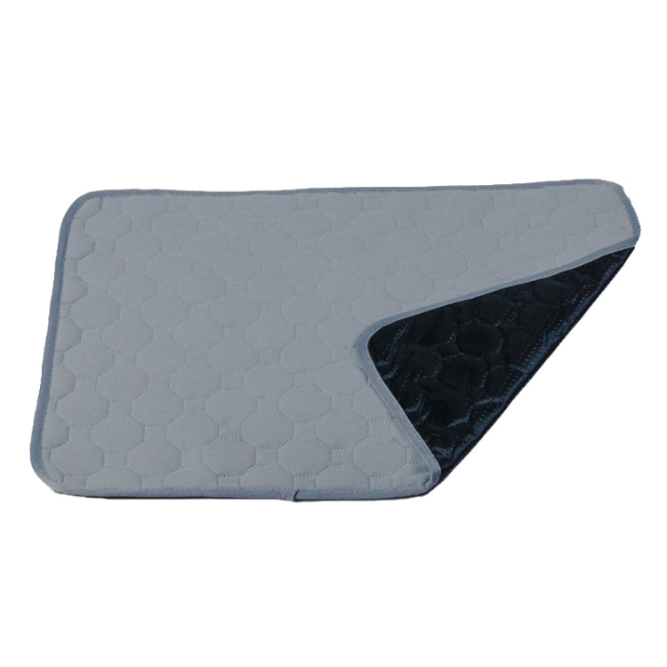100x135cm Car Pet Injection Pad Waterproof Pad Cat Dog Sofa Waterproof Diapholic Carpet Water Absorbing Pad(Light Grey) by buy2fix