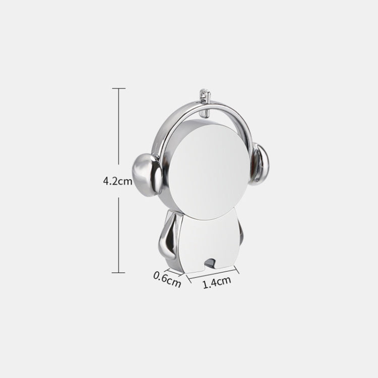 Y01 Metal Musician Car Cartoon Style U Disk, Capacity: 8GB(Silver) by buy2fix