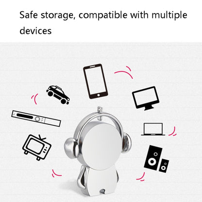 Y01 Metal Musician Car Cartoon Style U Disk, Capacity: 128GB(Rose Gold) by buy2fix