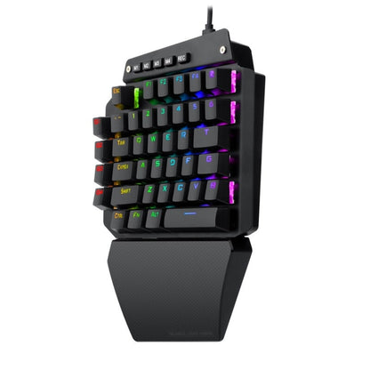 K700 44 Keys RGB Luminous Switchable Axis Gaming One-Handed Keyboard, Cable Length: 1m(Blue Shaft) by buy2fix