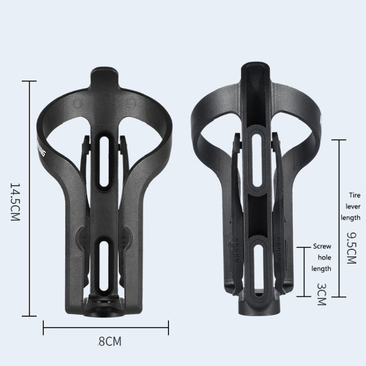 WEST BIKING YP0704032 Bicycle Bottle Frame Multi-Function Tire Rod Water Cup Holder(Black) by WEST BIKING