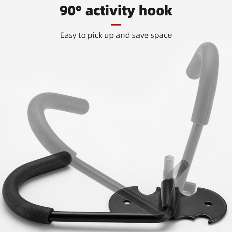 Bicycle Butterfly Wall Hanging Hook Parking Rack Hanging Wall Bicycle Display Stand(Wide Version Black) - Retaining Clips by buy2fix | Online Shopping UK | buy2fix