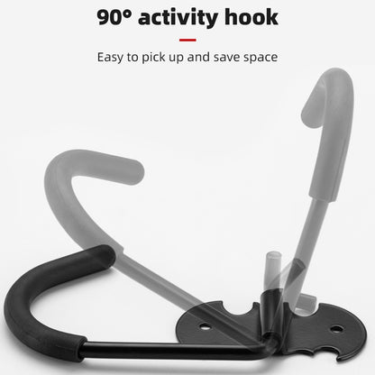 Bicycle Butterfly Wall Hanging Hook Parking Rack Hanging Wall Bicycle Display Stand(Wide Version Black) - Retaining Clips by buy2fix | Online Shopping UK | buy2fix
