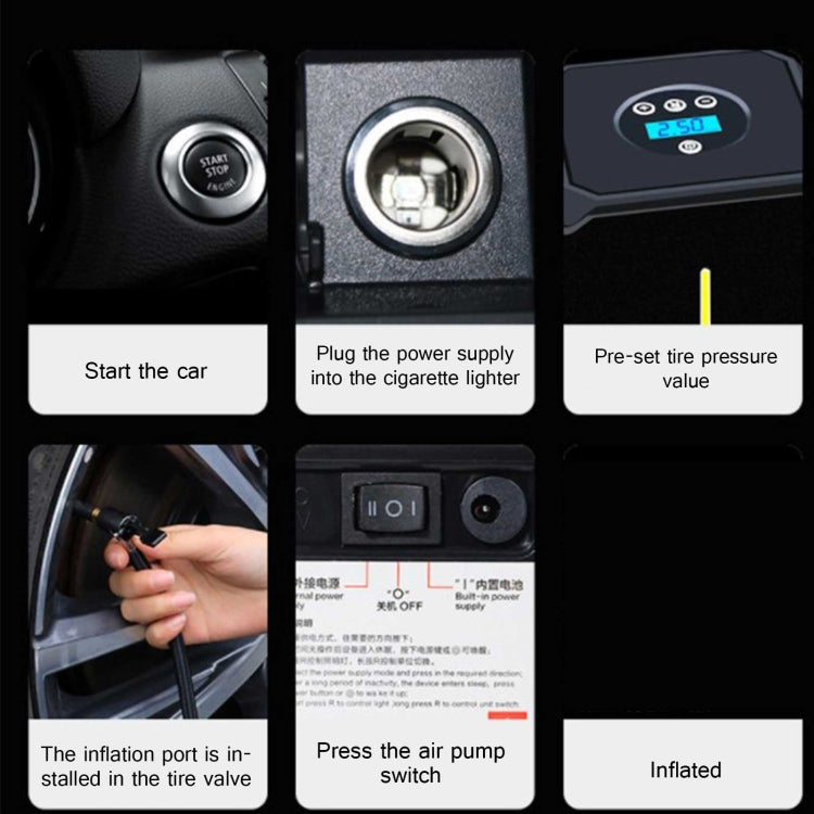 ST-797 DC12V 120W Car Air Pump Wired Wireless Two-In-One Digital Air Pump by buy2fix