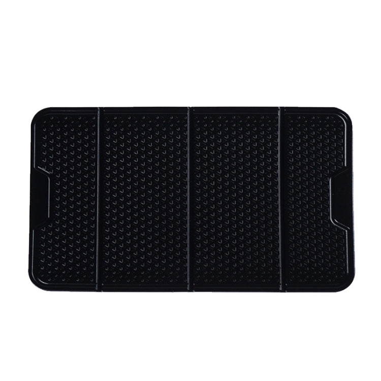 2 PCS R-1337 Multifunctional Folding Bracket Car Center Console Adhesive Bracket Mobile Phone Anti-Slip Mat Storage Mat(Black) by buy2fix