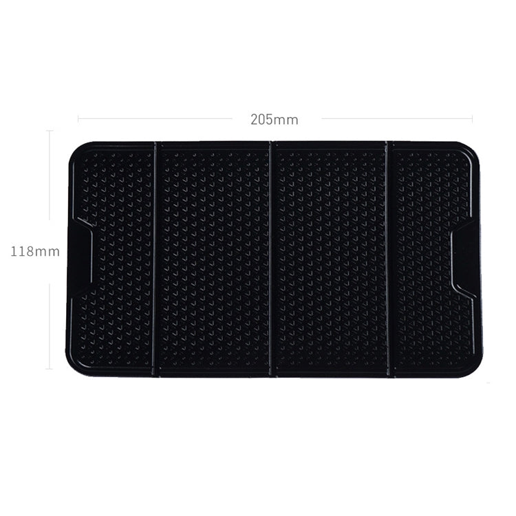 2 PCS R-1337 Multifunctional Folding Bracket Car Center Console Adhesive Bracket Mobile Phone Anti-Slip Mat Storage Mat(Black) by buy2fix