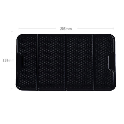 2 PCS R-1337 Multifunctional Folding Bracket Car Center Console Adhesive Bracket Mobile Phone Anti-Slip Mat Storage Mat(Black) by buy2fix