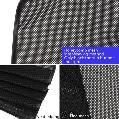 4 PCS Net Yarn Magnetic Suction Type Car Sunshade Curtain, Size: Thick Front Row Arc by buy2fix