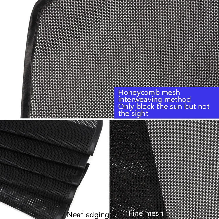 4 PCS Net Yarn Magnetic Suction Type Car Sunshade Curtain, Size: Thick Back Row Square by buy2fix