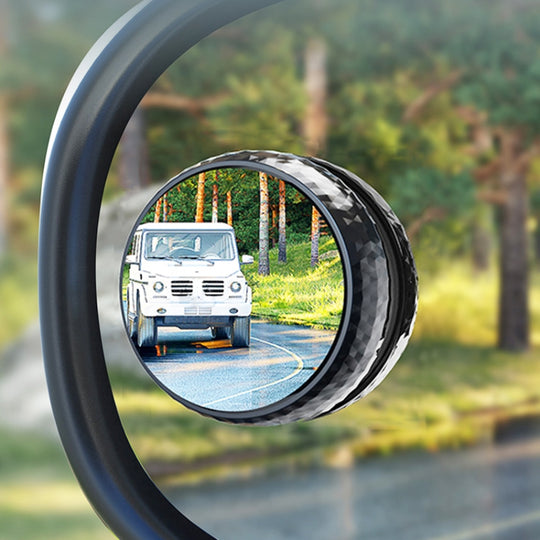 Repeated Disassembly Absorbing Car Back Vision Reversing Small Round Mirrors, Color: Black