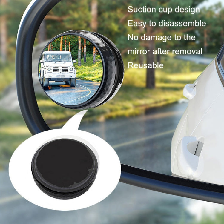 Repeated Disassembly Absorbing Car Back Vision Reversing Small Round Mirrors, Color: Black - Convex Mirror & Accessories by buy2fix | Online Shopping UK | buy2fix