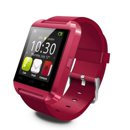 Portable Multifunctional Bluetooth V3.0 + EDR Smart Wrist Watch(Red) by buy2fix