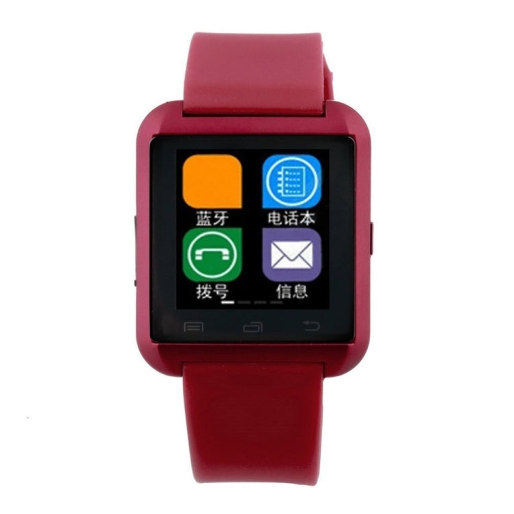 Portable Multifunctional Bluetooth V3.0 + EDR Smart Wrist Watch(Red) by buy2fix
