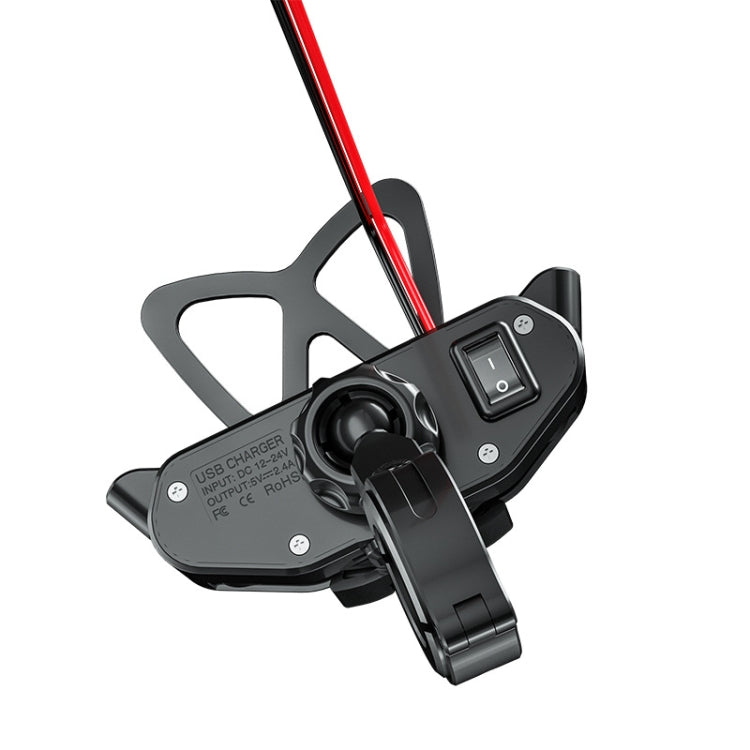 M10 2.4A Charging Version Kewig Motorcycle Electric Car Mobile Phone Navigation Waterproof Bracket - Holder by Kewig | Online Shopping UK | buy2fix