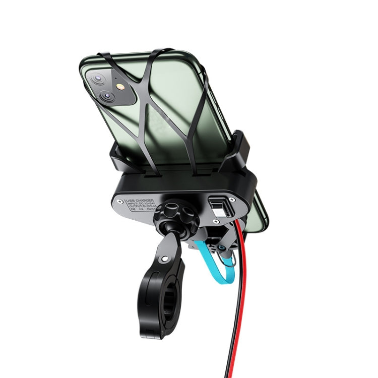 M10 2.4A Charging Version Kewig Motorcycle Electric Car Mobile Phone Navigation Waterproof Bracket - Holder by Kewig | Online Shopping UK | buy2fix