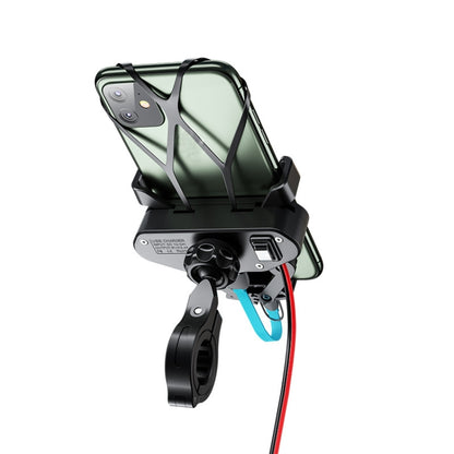 M10 2.4A Charging Version Kewig Motorcycle Electric Car Mobile Phone Navigation Waterproof Bracket - Holder by Kewig | Online Shopping UK | buy2fix