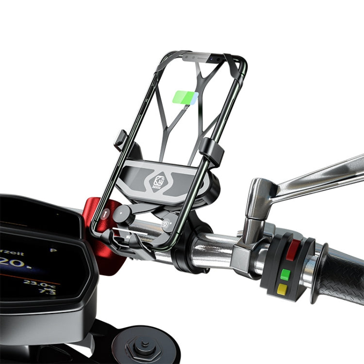 M10 2.4A Charging Version Kewig Motorcycle Electric Car Mobile Phone Navigation Waterproof Bracket - Holder by Kewig | Online Shopping UK | buy2fix