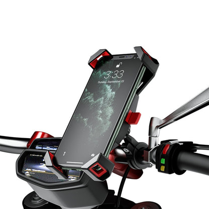 Kewig Reflection To Fall Shockproof Bicycle Bracket Motorcycle Four-Claw Mobile Phone Holder(M113-A) - Holder by Kewig | Online Shopping UK | buy2fix